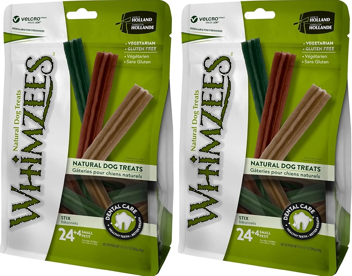 (2 Pack) Whimzees Natural Grain Free Dental Dog Treats Stix, Size Small2