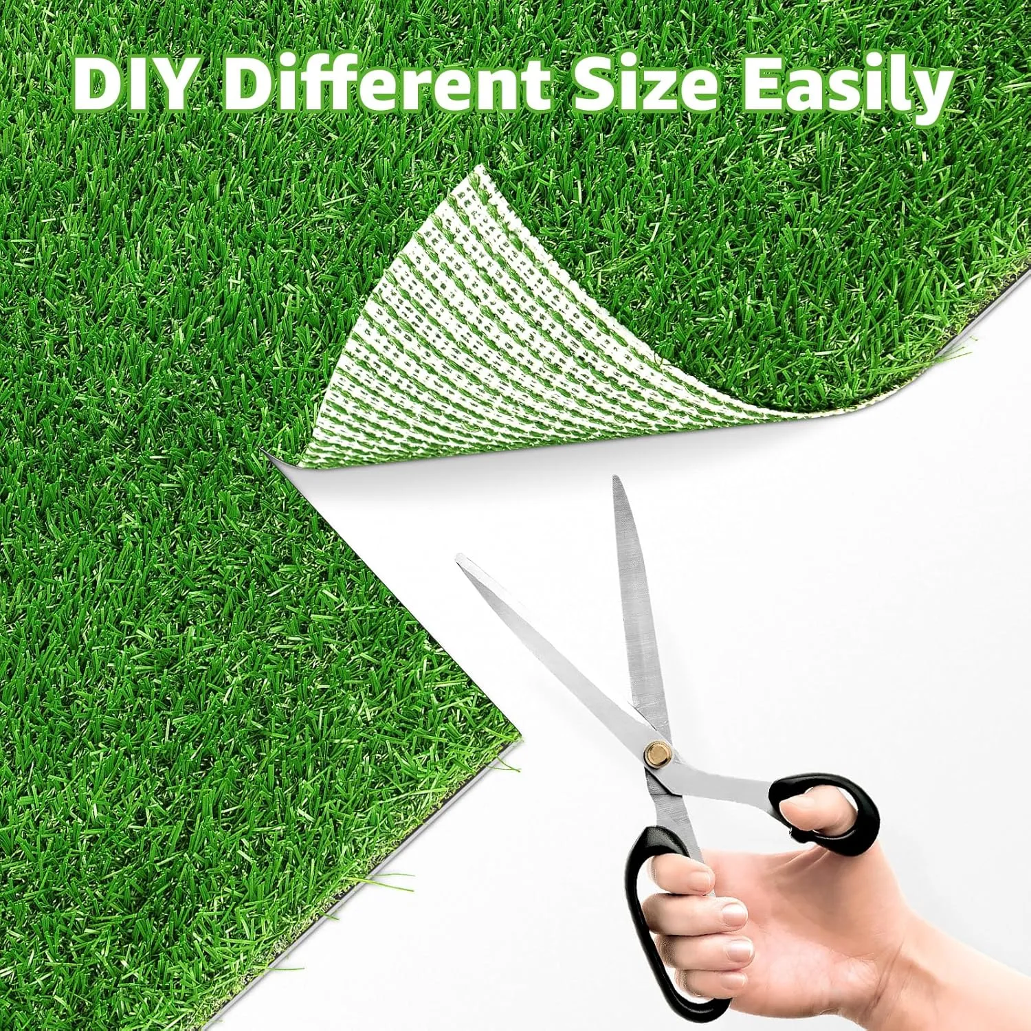 Artificial Dog Grass Pee Pad 20x 25 2 Pack, Washable Indoor Potty Training Replacement Turf for Puppy, Reusable Realistic Grass Mat for Dogs