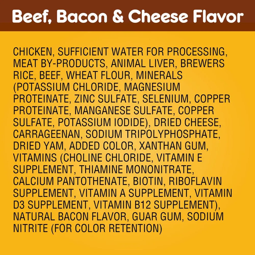 Beef, Cheese & Bacon Flavor Ground Wet Dog Food for Adult Dog, 13.2 Oz. Can