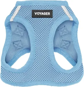 Best Pet Supplies - All Weather Mesh, Reflective, No Pull Harness for Small, Medium Dogs, Cats - Secure with Hook & Loop Fastener, Buckle, Double D-Rings - Baby Blue, S