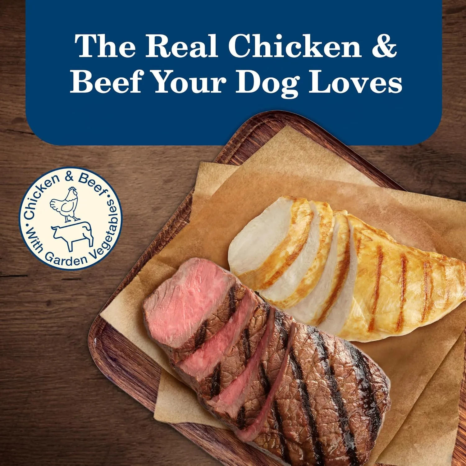 Blue Buffalo Homestyle Recipe Senior Wet Dog Food, Made with Natural Ingredients, Beef Dinner and Chicken Dinner, Variety Pack, (12.5-oz Cans, 3 of Each Flavor)