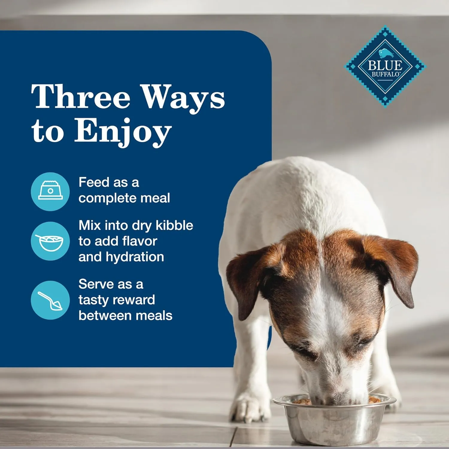 Blue Buffalo Homestyle Recipe Senior Wet Dog Food, Made with Natural Ingredients, Beef Dinner and Chicken Dinner, Variety Pack, (12.5-oz Cans, 3 of Each Flavor)
