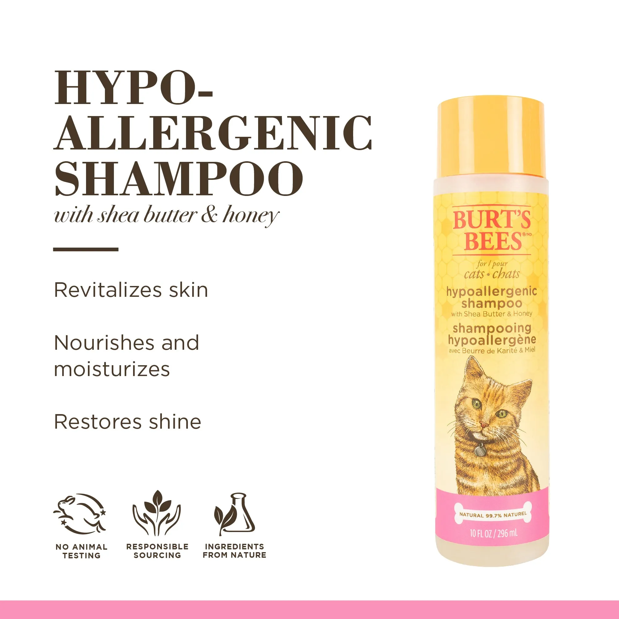 Burt's Bees Hypoallergenic Cat Shampoo 295ml
