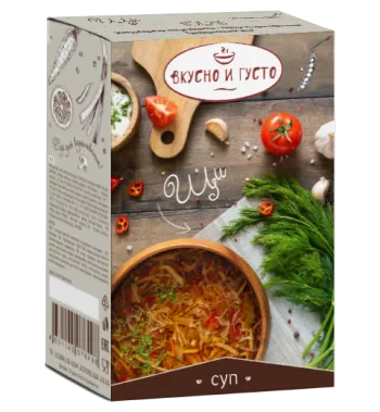 Cabbage soup  Set of dried ingredients for making soup, 81g.