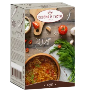 Cabbage soup  Set of dried ingredients for making soup, 81g.