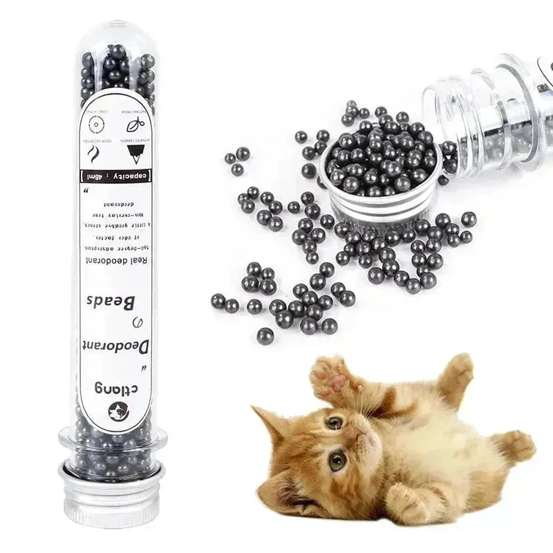 Cat Litter Deodorant Beads with Activated Carbon for Odor Control