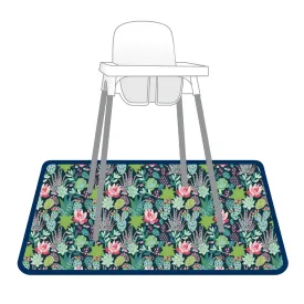 Desert Floral Splash Mat - A Waterproof Catch-all For Highchair Spills And More!