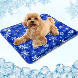 Dog Cooling Mat, Summer Self Cooling Pad for Small Medium Large Dogs, Waterproof Washable Reusable Pet Mat for Sleeping Relax Indoor & Outdoor (20"*23")