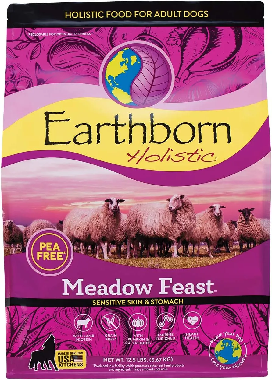 Earthborn Holistic Meadow Feast Grain-Free Natural Dry Dog Food, 12.5 lb