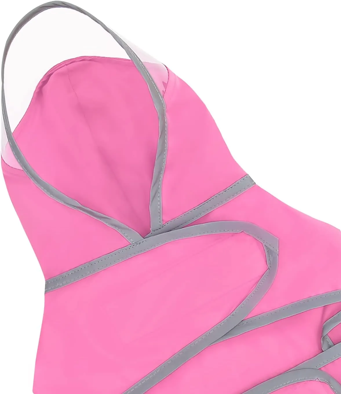 HDE Dog Raincoat with Clear Hood Rain Jacket Poncho for Small Medium Large Dogs Pink - M