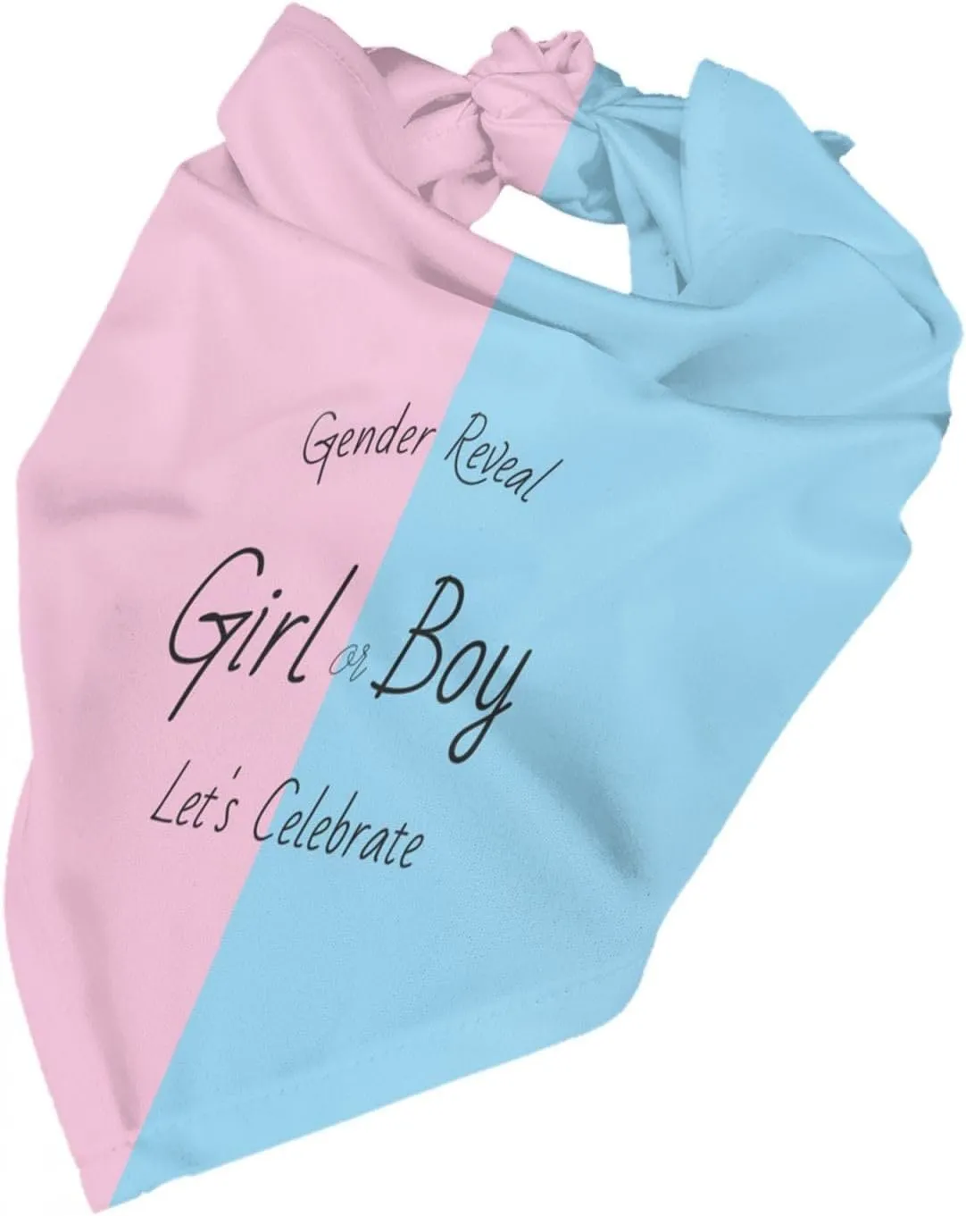He Or She What Will It Be? Gender Reveal/Baby Announcement Dog Bandana,Pet Neckerchief for Pets Daily Wear Photo Prop Party Supplies (Gender Reveal)