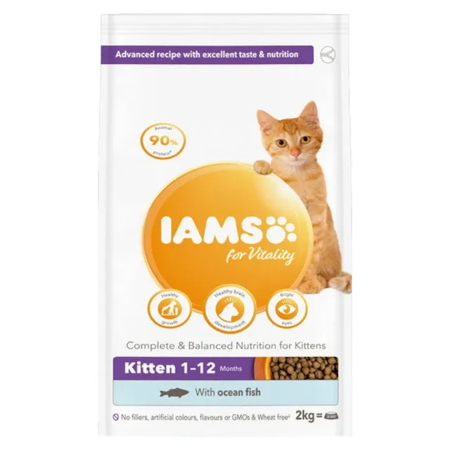 Iams Vitality Kitten Food Ocean Fish 2kg
