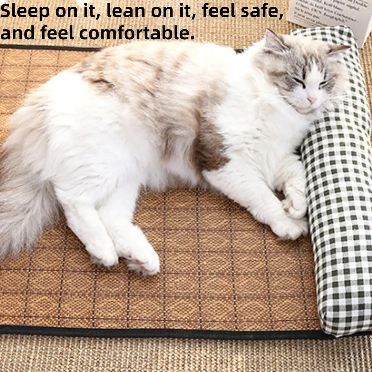 Ice Silk Mat Summer Dog Sleeping Mat Cool Animal Pad Cat Ice Mat Cooling Mat Dog Sleeping Mat Dog Cooling Pad Pet Bed Animal Summer Mat (Grey,Medium)