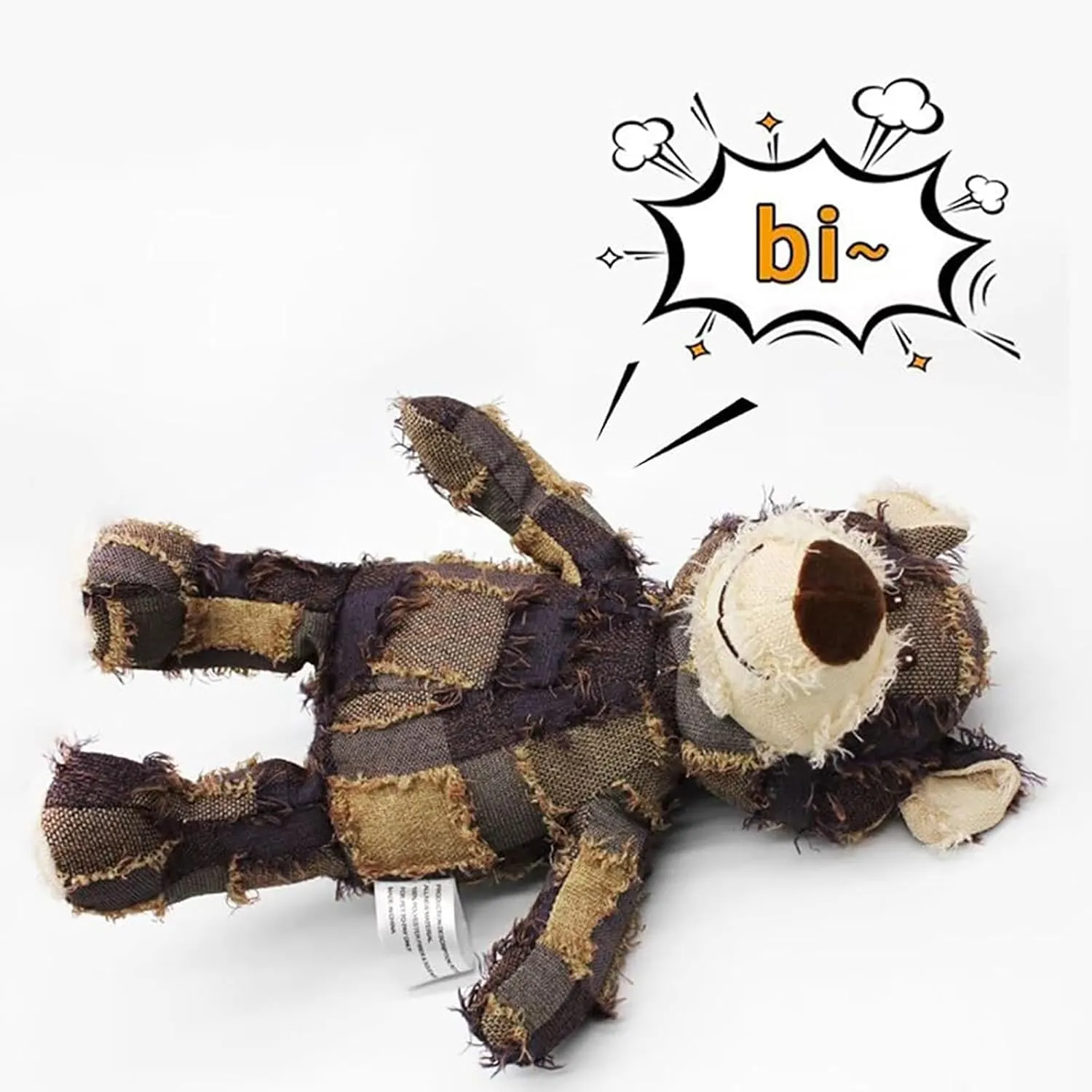 Indestructible Robust Bear, 2024 New Dog Companion for Heavy Chewers Robust Bear Toys for Aggressive Chewers Dogs, Squeaky Plush Interactive Dog Toys for Small Large Dogs (Dark Purple, Large)