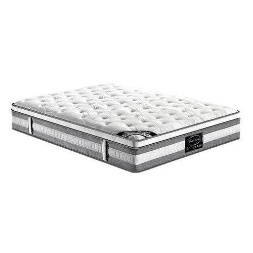 King Single size 34cm Mattress Euro Top Pocket Spring Coil with Knitted Fabric Medium Firm 5.0