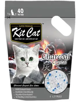 Kitcat Crystal Cat Litter 5L (Charcoal)