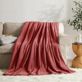 KMUSET Fleece Blanket Throw Size Coral Lightweight Super Soft Cozy Luxury Bed Blanket Microfiber