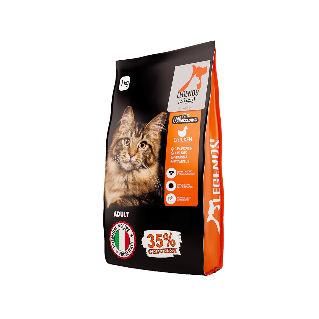 Legends Wholesome Chicken Feed For Adult Cats 1KG