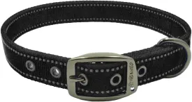 Max and Neo MAX Reflective Metal Buckle Dog Collar - We Donate a Collar to a Dog Rescue for Every Collar Sold (Medium, Black)
