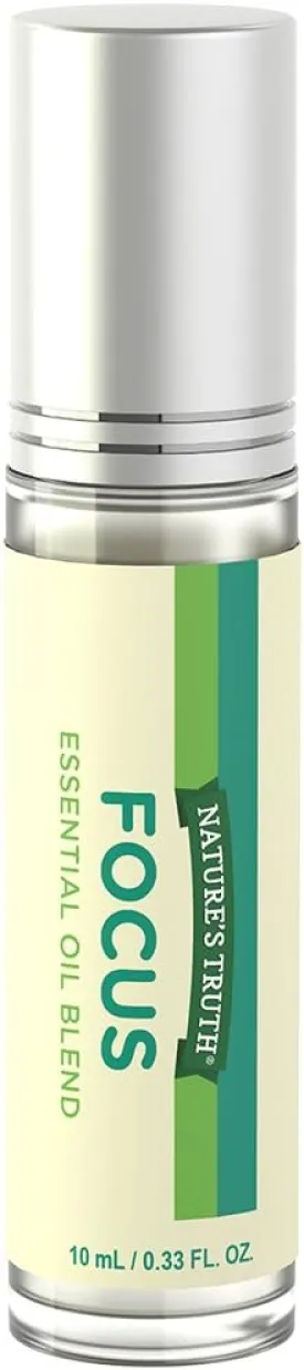 Nature's Truth Essential Oil Roll-On Blend, Focus, 0.33 Fluid Ounce