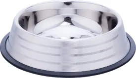 Nourish Stainless Steel Anti-Skid Cat Bowl Stripes