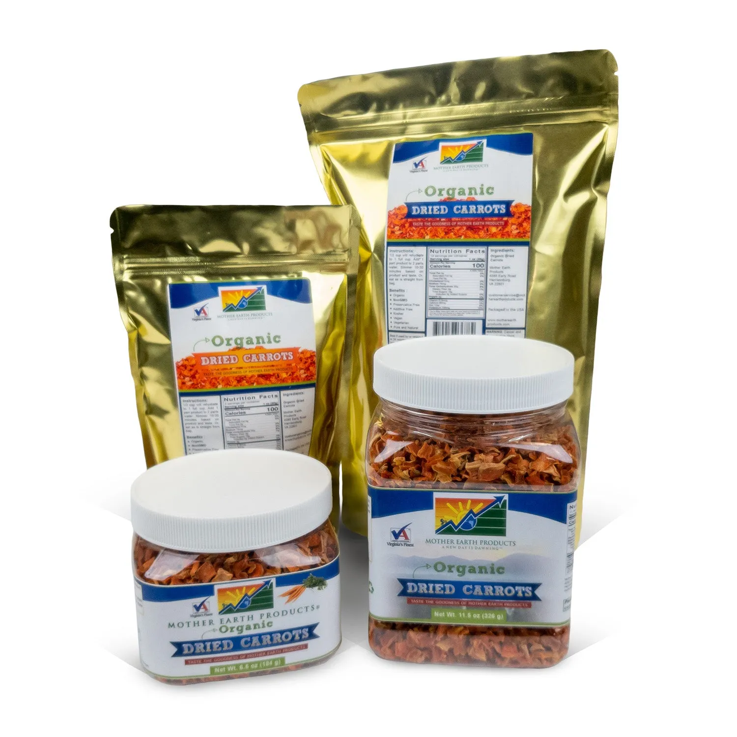 Organic Dried Carrots