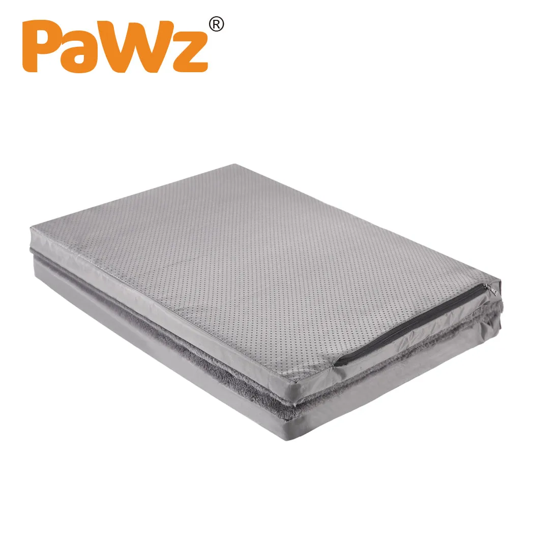Pet Bed Foldable Dog Puppy Cushion Pad Soft Plush Black XXL