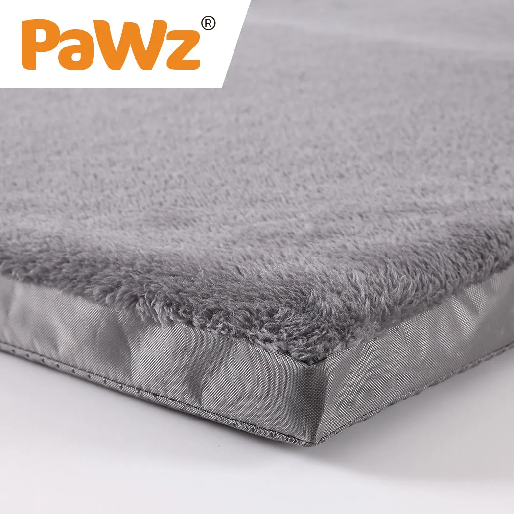Pet Bed Foldable Dog Puppy Cushion Pad Soft Plush Black XXL