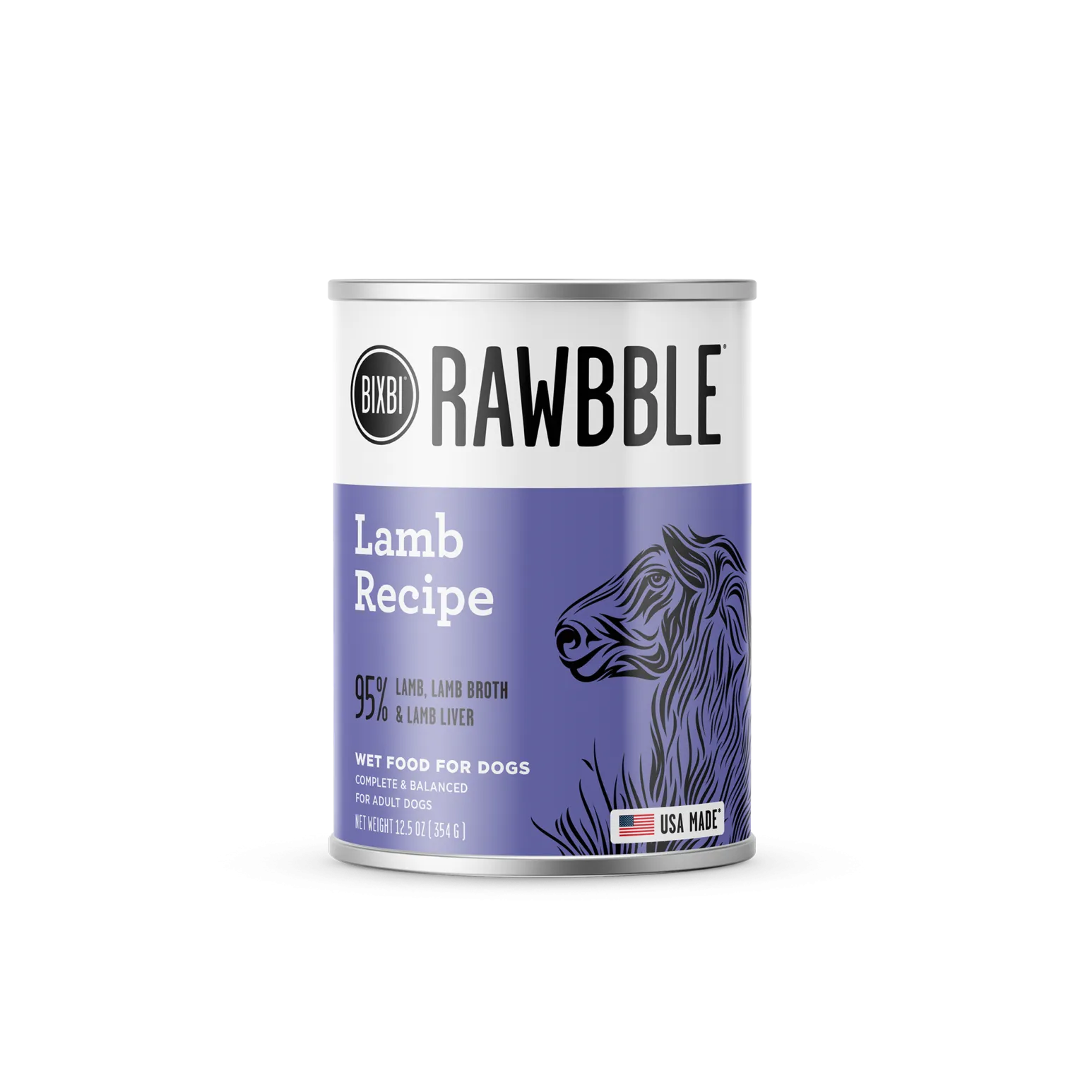 Rawbble Wet Food for Dogs – Lamb Paté Recipe