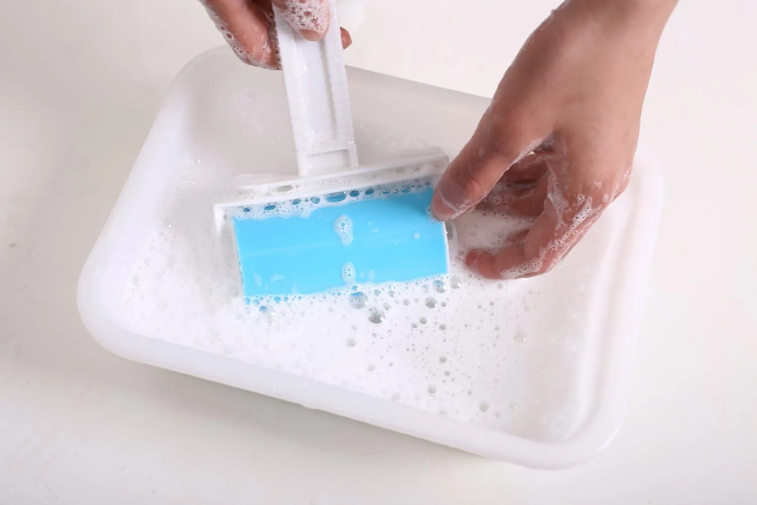 Reusable Sticky Picker Set Cleaner Lint Roller Pet Hair Remover Brush, Blue 8 inch Large Size   Pocket Size