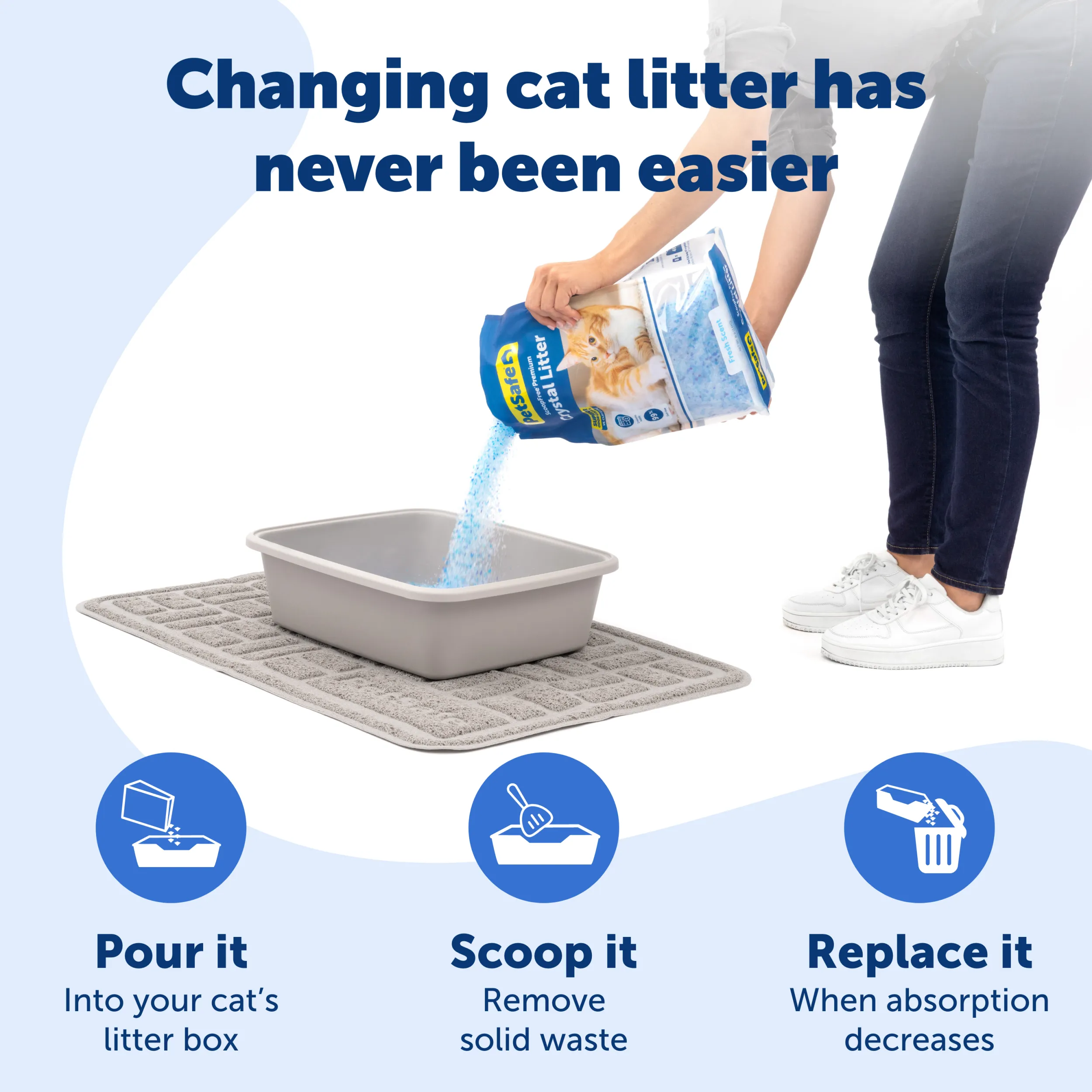 ScoopFree® Premium Crystal Litter 8 lb Bag, Fresh, 1-Pack