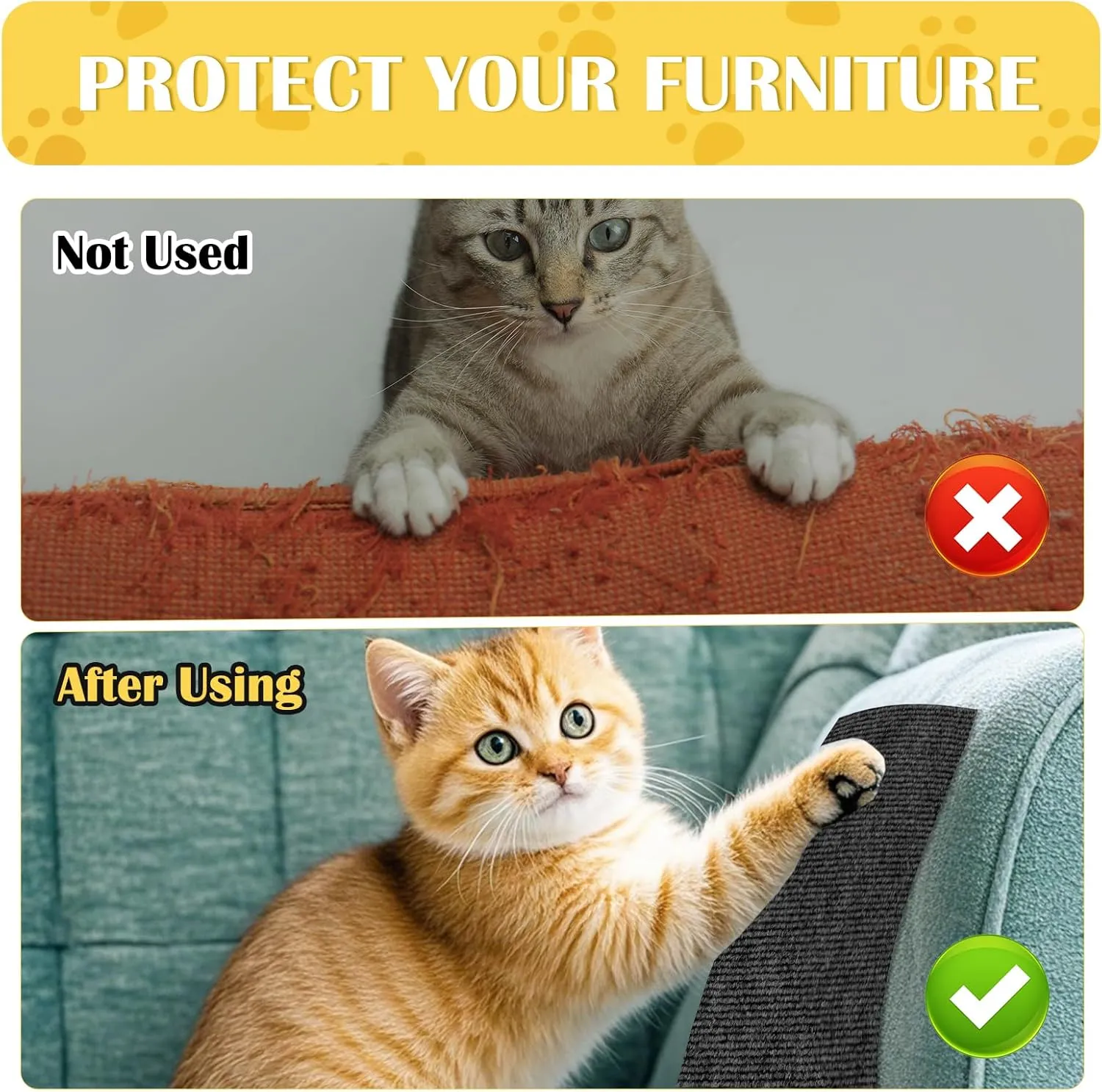 Self-Adhesive Cat Scratch Mat Trimmable Cat Scratching Post Carpet 39in Durable Carpet Mat Pad Replacement for Cat Tree Shelves Post Couch, Furniture, Walls & Doors DIY Cat Climbing Mat(Dark Gray)