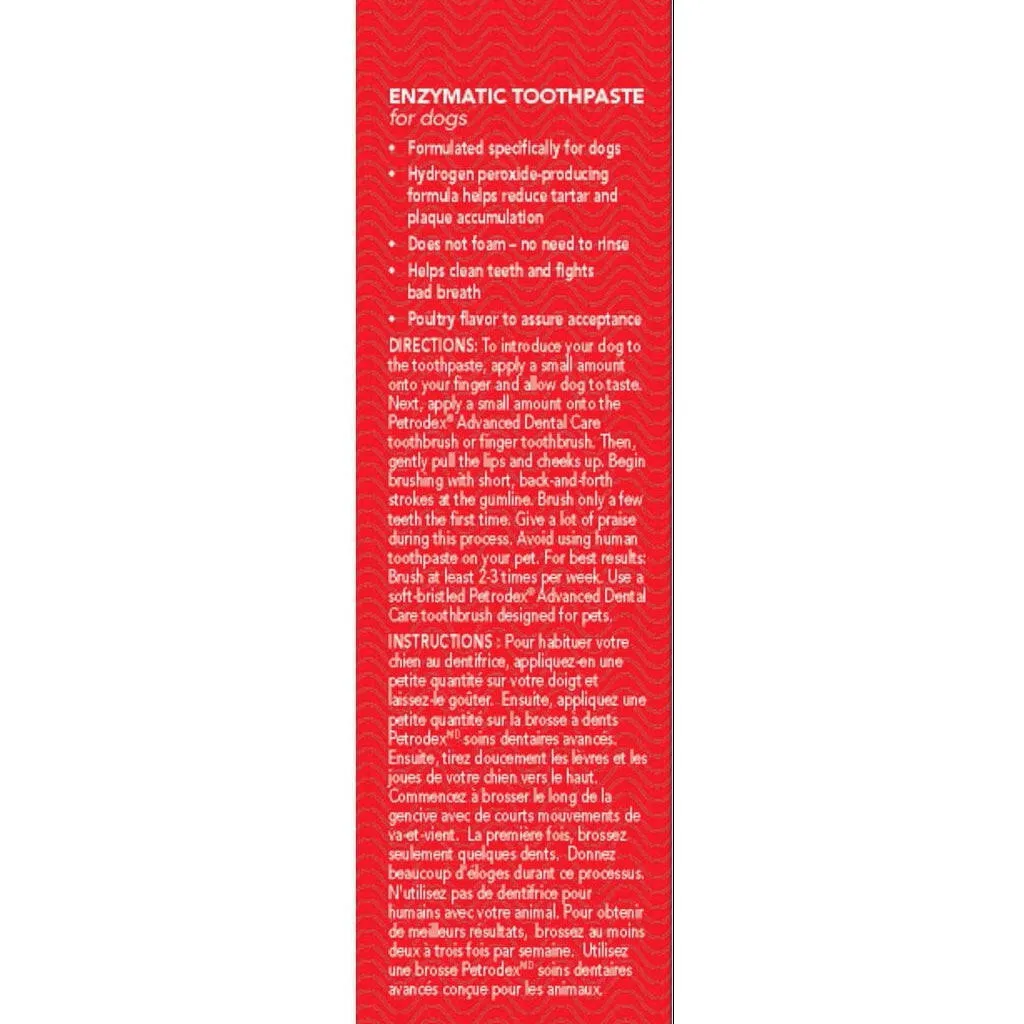 Sentry Petrodex Advanced Enzymatic Poultry Flavored Toothpaste for Dogs