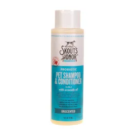 Skout's Honor Cat and Dog Shampoo and Conditioner - Unscented - 16 oz Bottle