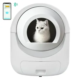 Smart Automatic Litter Box, Self -Cleaning Cat Litter Box for Multiple Cats