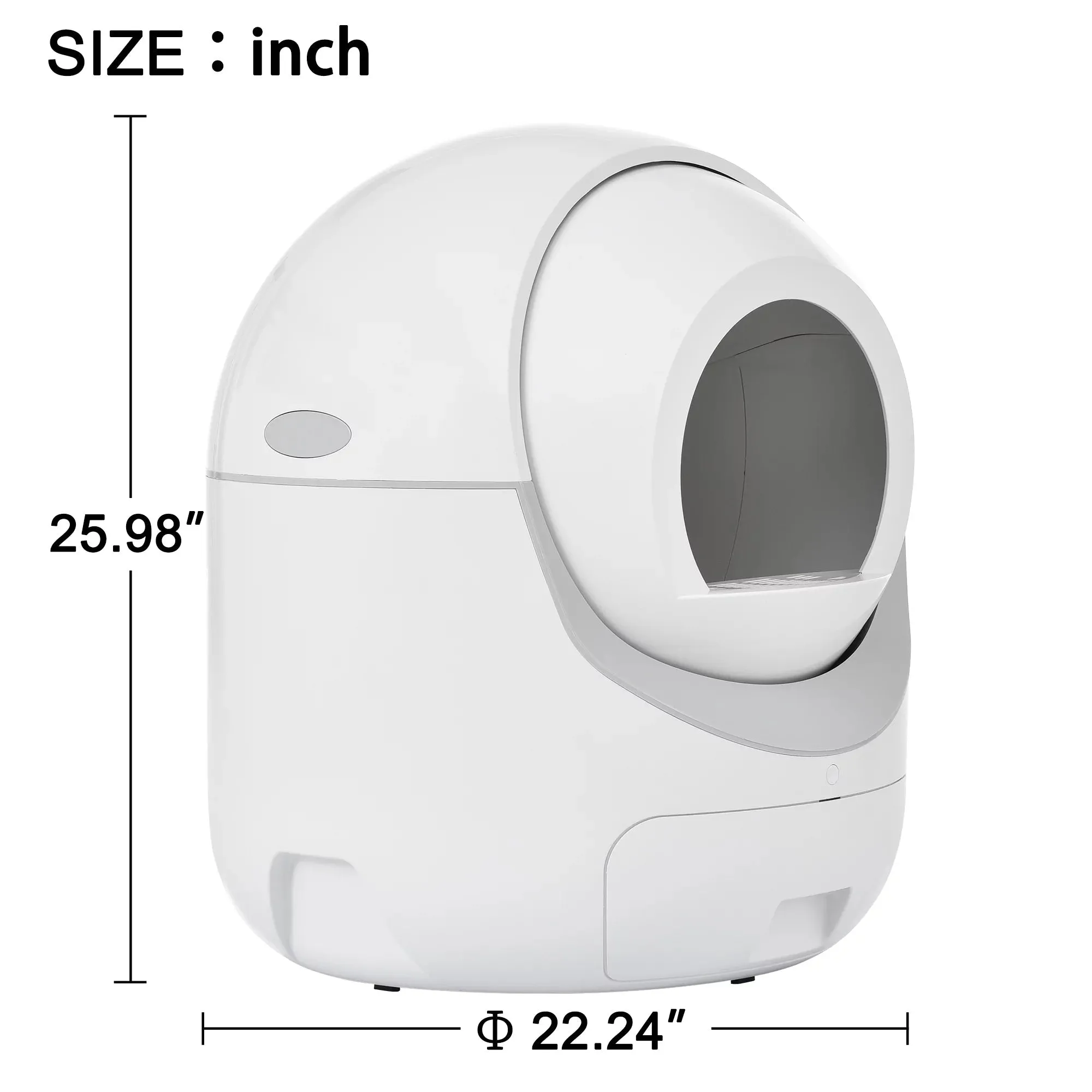 Smart Automatic Litter Box, Self -Cleaning Cat Litter Box for Multiple Cats