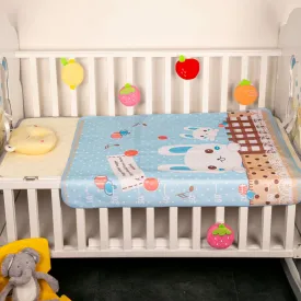 Smart Bunny Blue Washable Mat