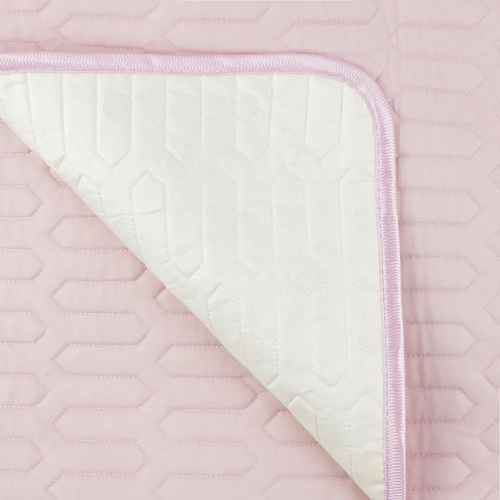 Strawberry In The Clouds Pink Washable Mat With Pillow