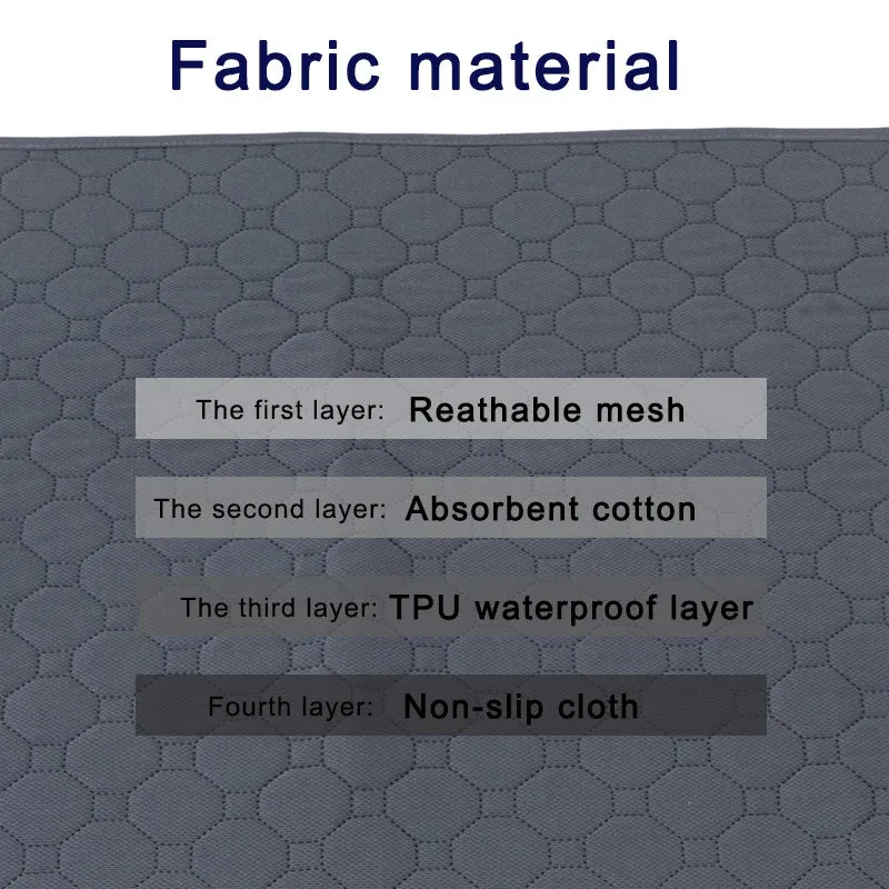 Washable Dog Pet Diaper Mat Waterproof Reusable Training Pad Urine