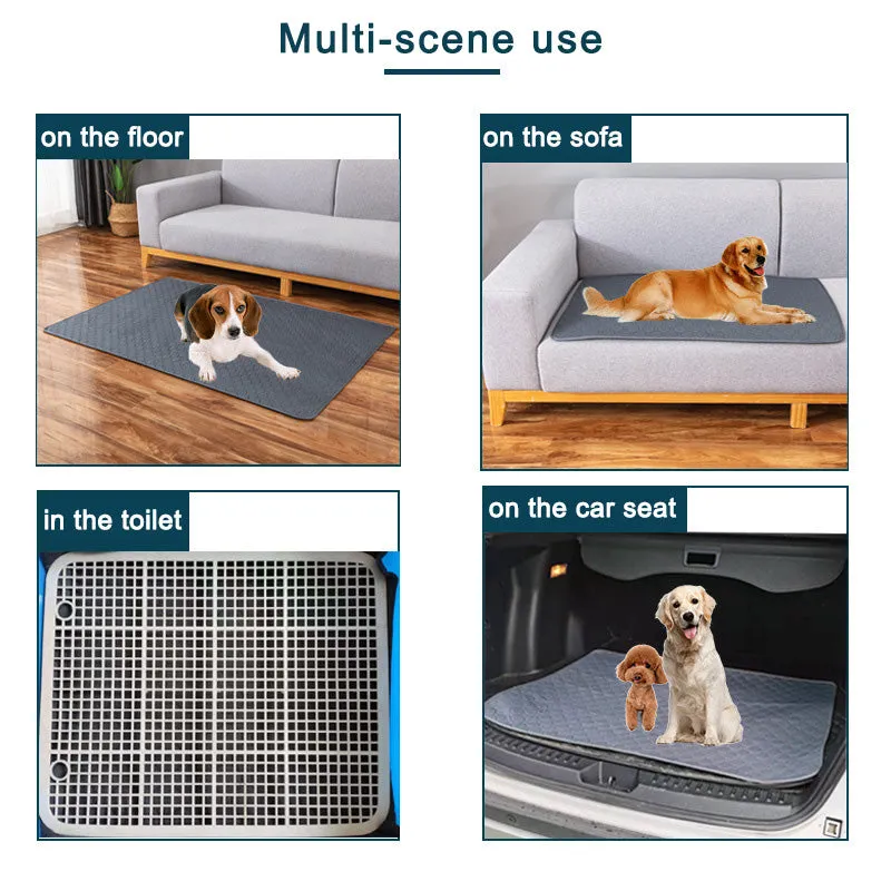 Washable Dog Pet Diaper Mat Waterproof Reusable Training Pad Urine