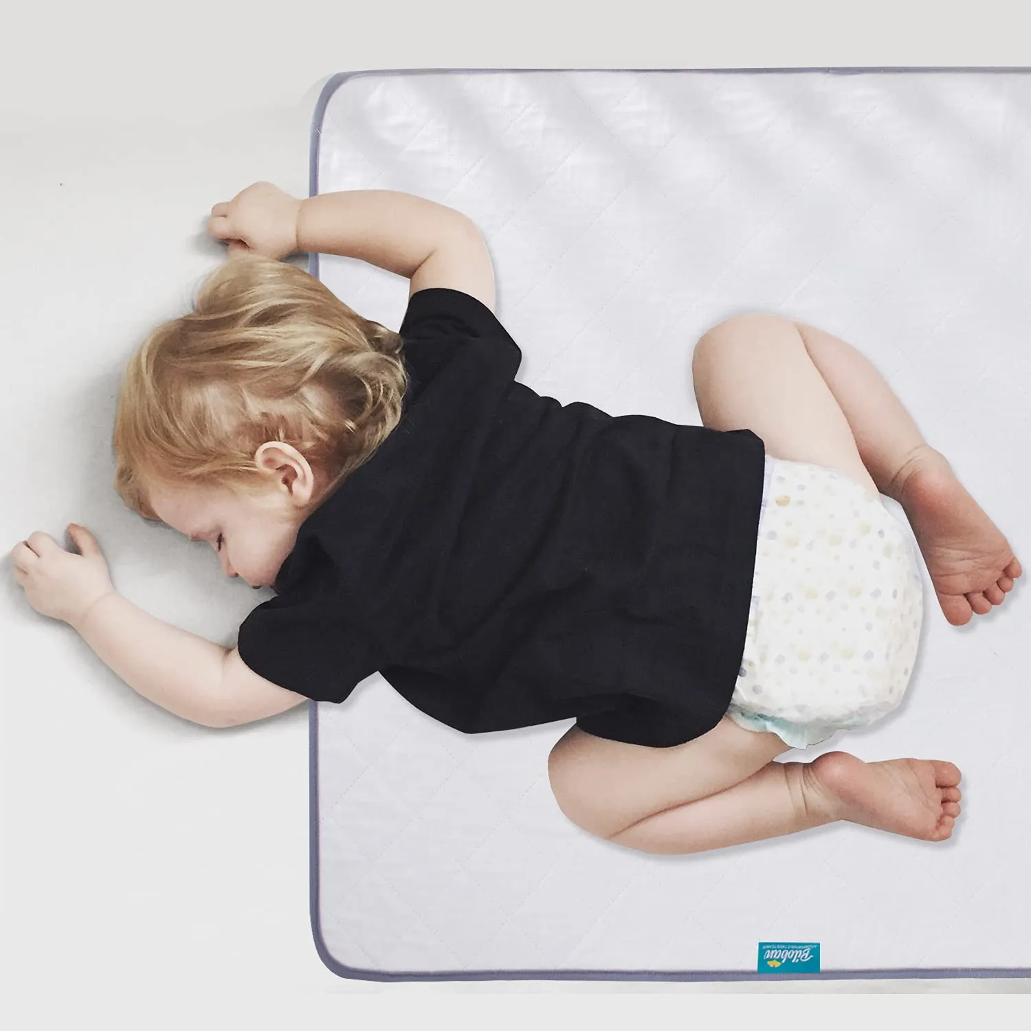 Waterproof Bed Pad/ Mat - Quilted Protector with Cotton Surface and Non-slip Back for Adults, Kids and Pets, Machine Washable